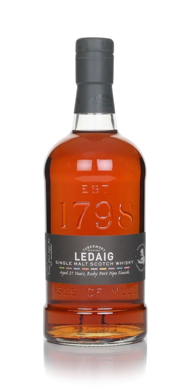 Ledaig 21 Year Old 1997 - Ruby Port Pipe Finish Single Malt Scotch Whisky | 700ML at CaskCartel.com