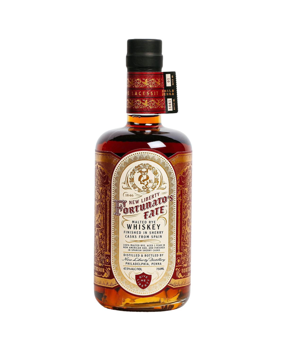 New Liberty Distillery Fortunato's Fate Rye Whiskey at CaskCartel.com
