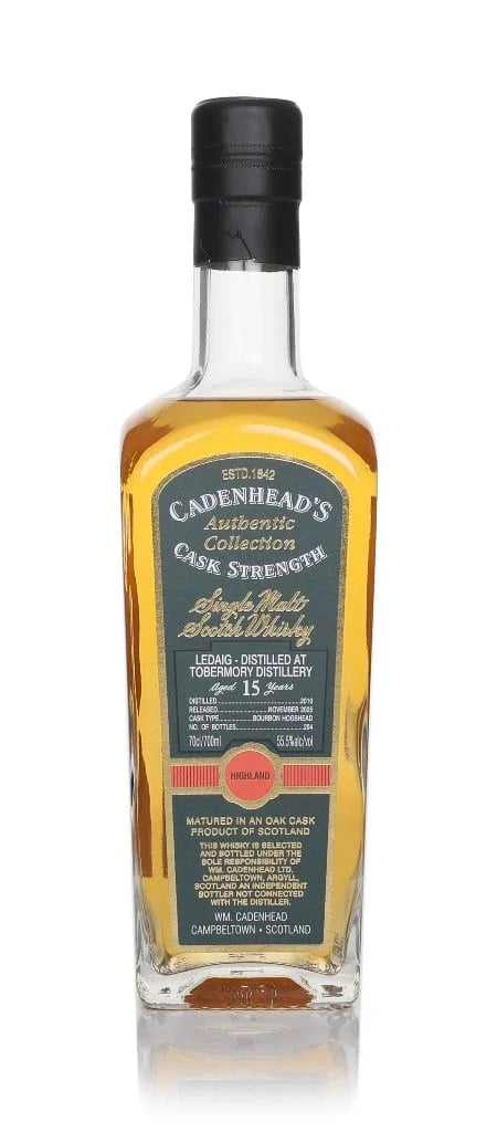 Ledaig 15 Year Old 2010 - Cadenhead's Authentic Collection Single Malt Scotch Whisky | 700ML at CaskCartel.com