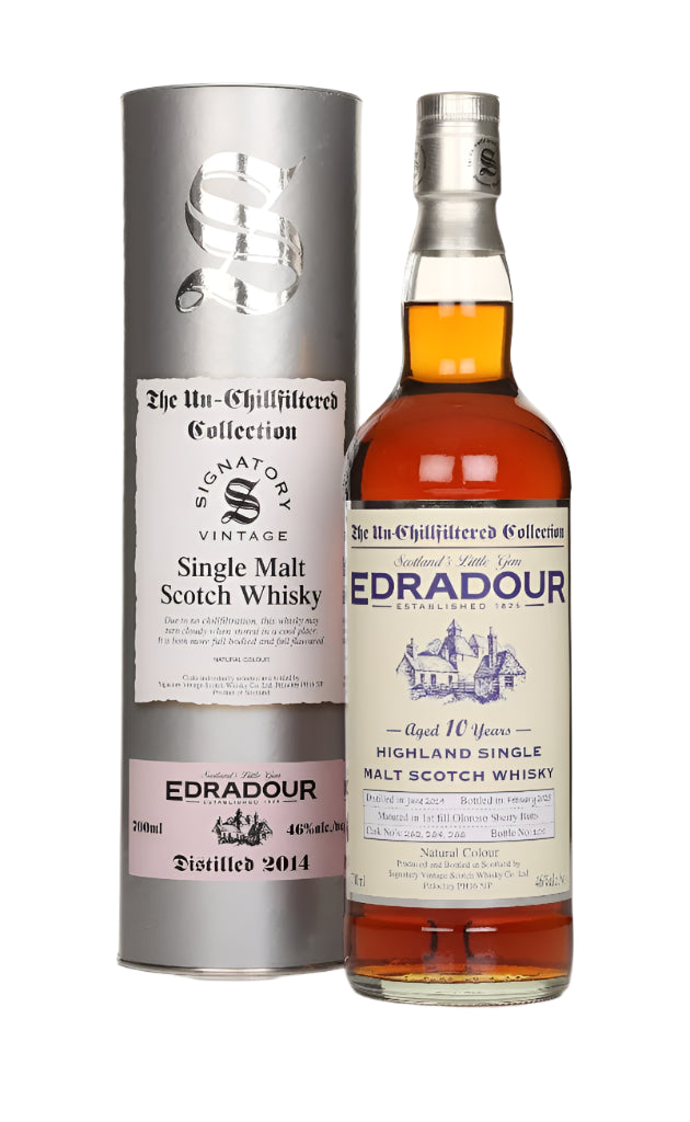 Edradour 10 Year Old 2014 Casks #262, #264 & #266 - Un-Chillfiltered Collection (Signatory) Single Malt Scotch Whisky | 700ML at CaskCartel.com