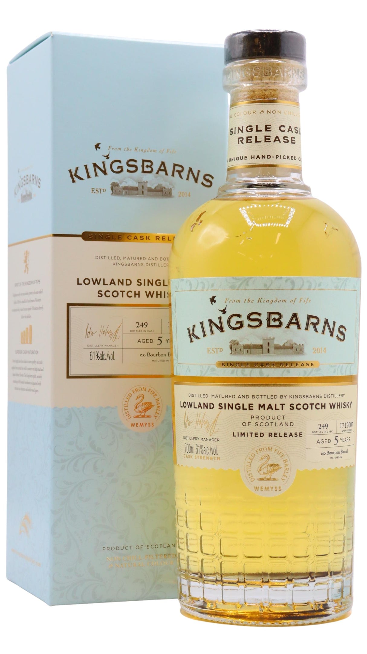 Kingsbarns Distillery Single Cask #1712007 5 Year Old Whisky | 700ML at CaskCartel.com