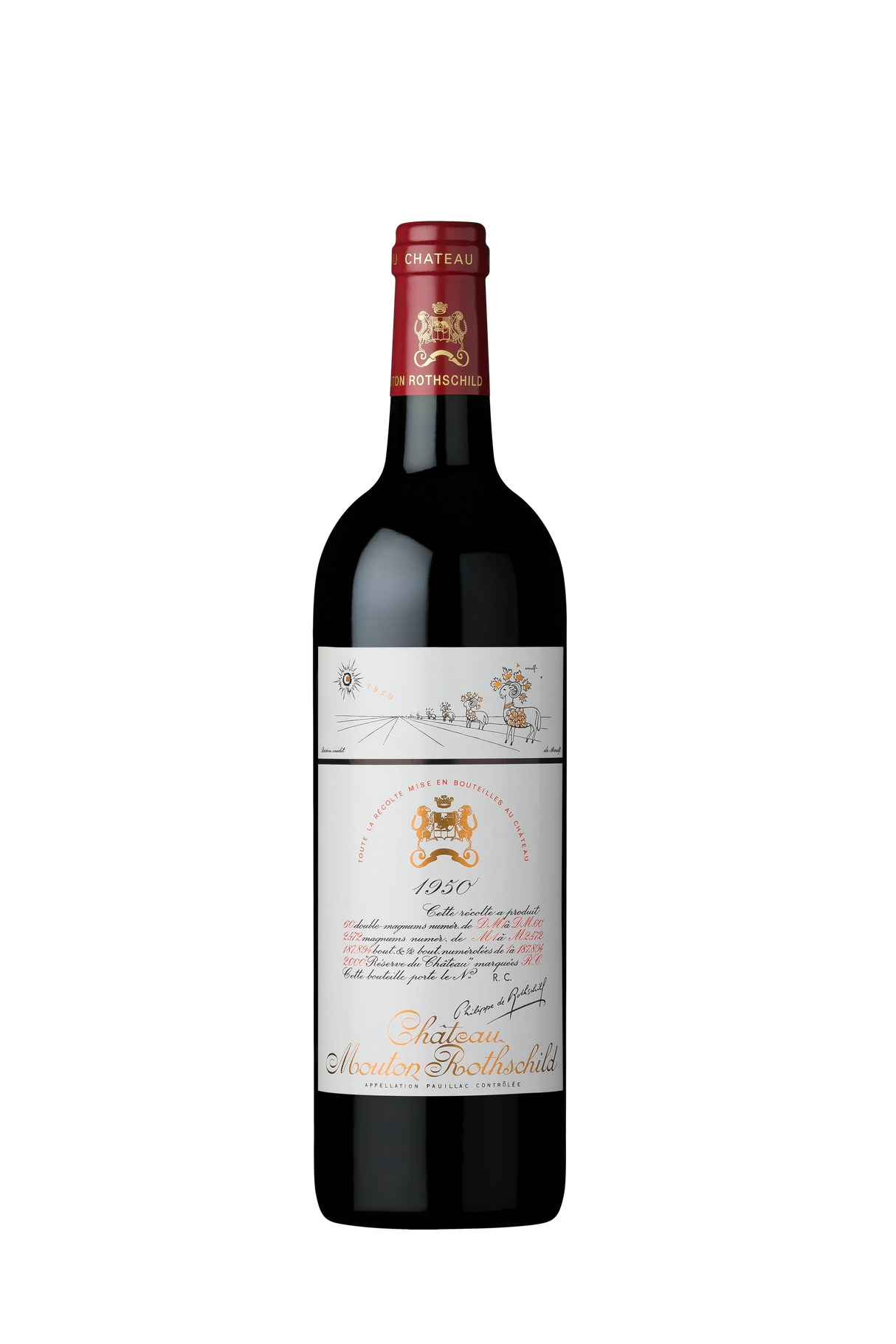 1950 | Chateau Mouton Rothschild | Pauillac at CaskCartel.com