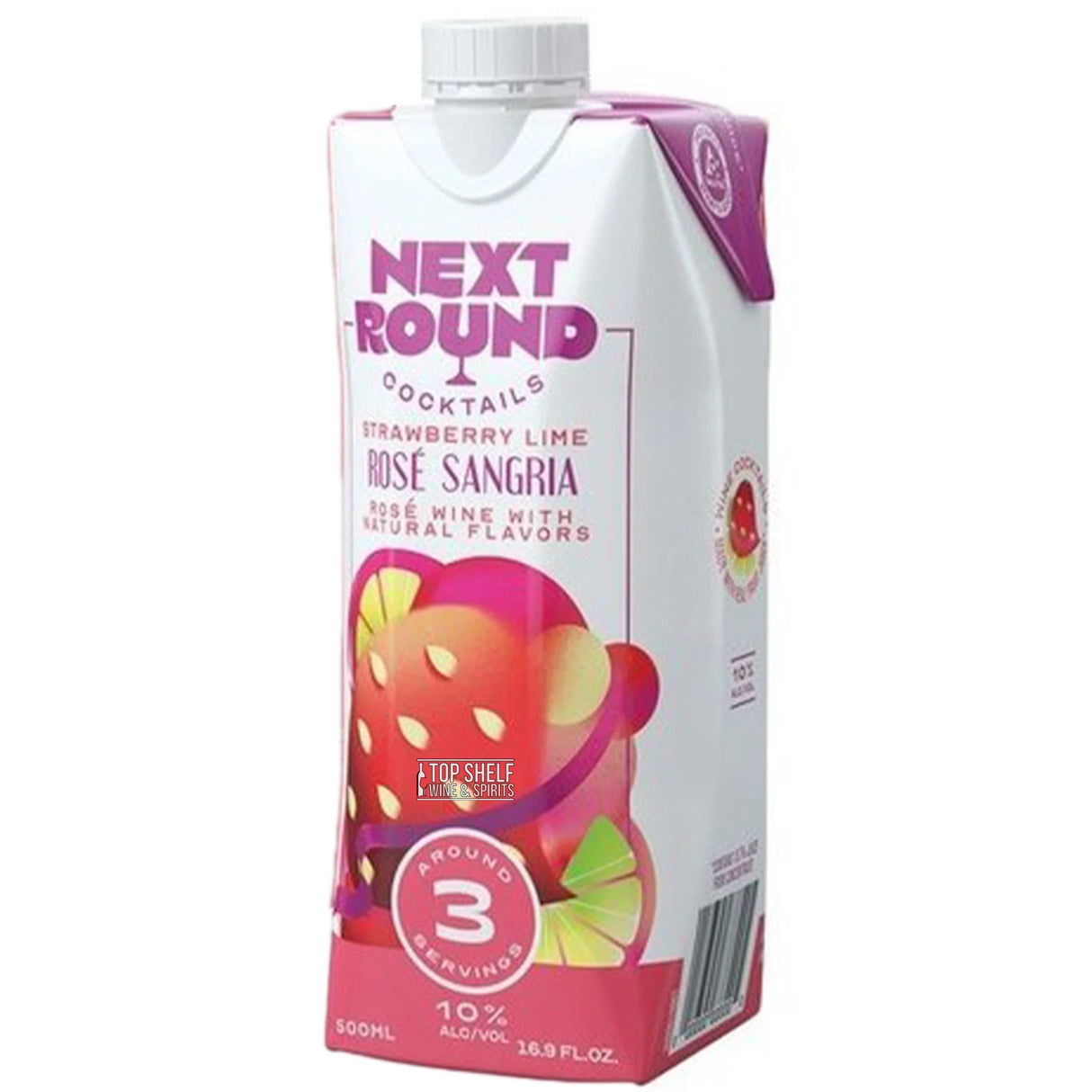 Next Round Cocktails | Strawberry Lime Rose Sangria (Half Litre) - NV at CaskCartel.com