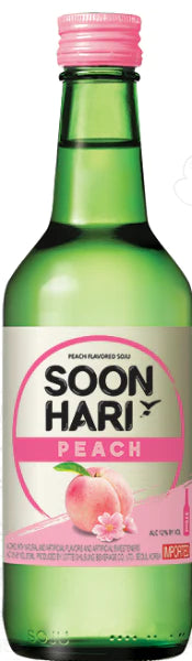 Chum Churum Soon Hari Peach Soju | 375ML at CaskCartel.com