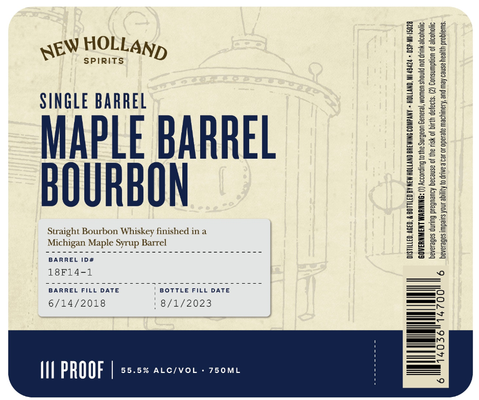 New Holland | Maple Barrel Bourbon Whiskey | 2024 Release at CaskCartel.com