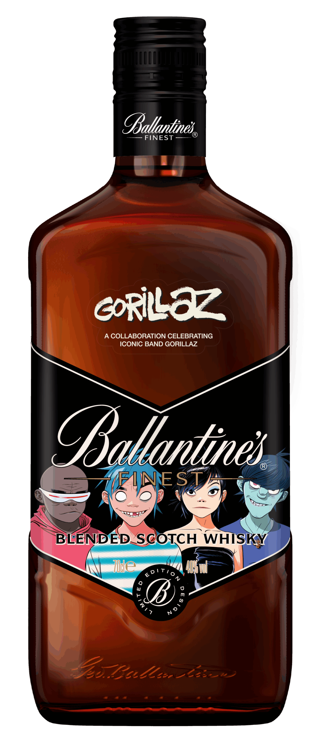 Ballantines Finest x Gorillaz | Blended Scotch Whisky | 700ML at CaskCartel.com