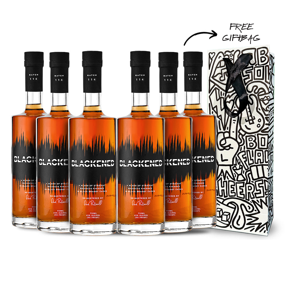 CHRISTMAS 2023 | METALLICA | BLACKENED™ AMERICAN WHISKEY FLAGSHIP + LIMITED EDITION GIFT BAG (6) BOTTLE BUNDLE at CaskCartel.com