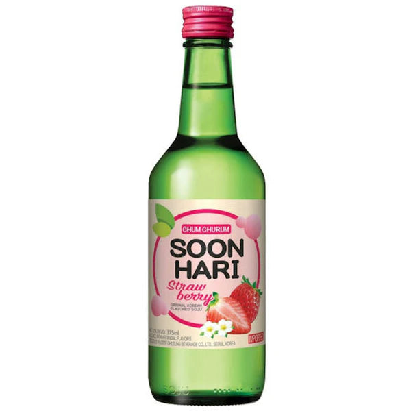 Chum Churum Soon Hari Strawberry Soju | 375ML at CaskCartel.com
