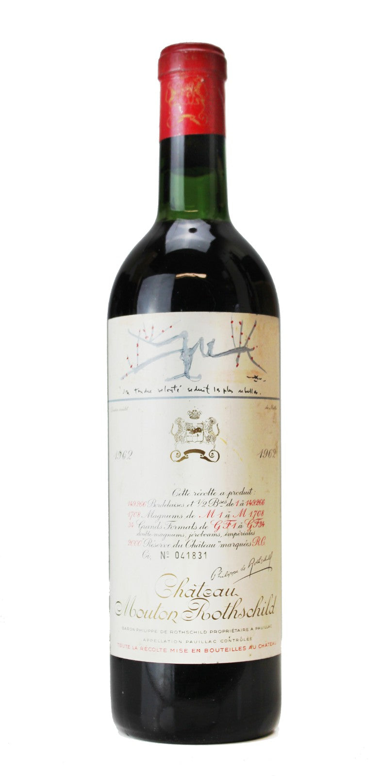 1962 | Chateau Mouton Rothschild | Pauillac at CaskCartel.com