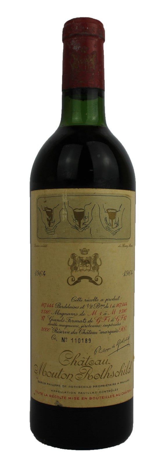 1964 | Chateau Mouton Rothschild | Pauillac at CaskCartel.com