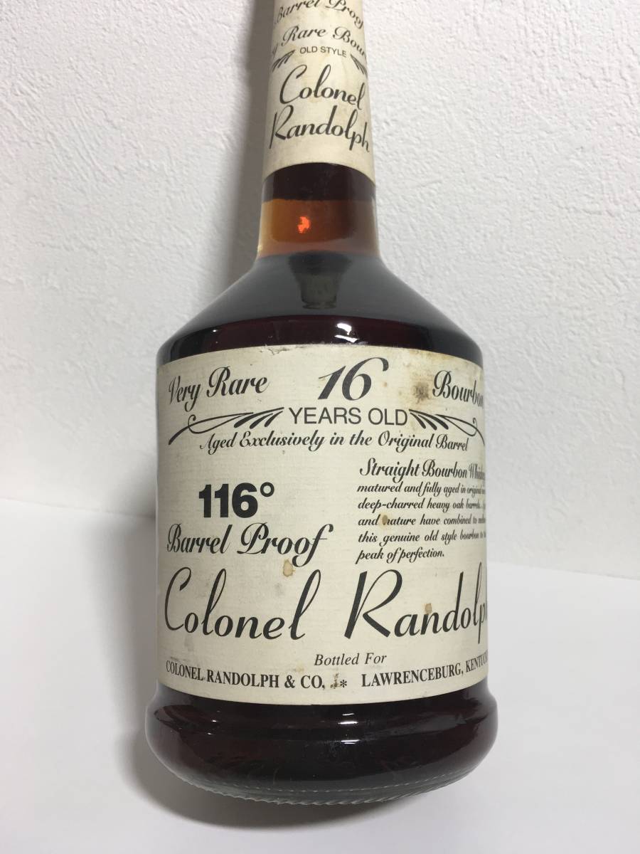 Colonel Randolph 16 Year Old 116° Barrel Proof Bourbon Whiskey at CaskCartel.com