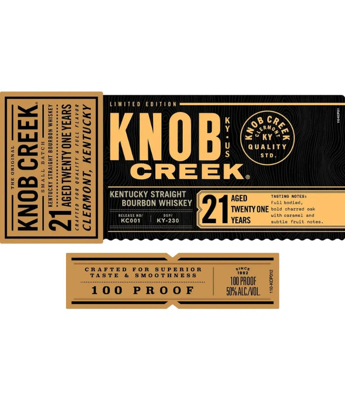 Knob Creek 21 Year Old Kentucky Straight Bourbon Whiskey at CaskCartel.com
