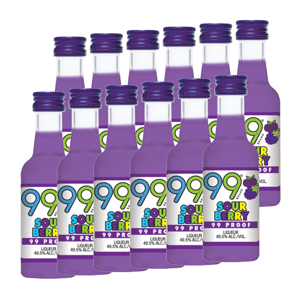 99 Brand Sour Berry Liqueur | 12x50ML at CaskCartel.com