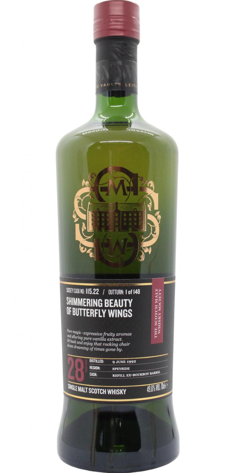 anCnoc 1992 SMWS 115.22 Shimmering Beauty Of Butterfly Wings Single Malt Scotch Whisky | 700ML at CaskCartel.com