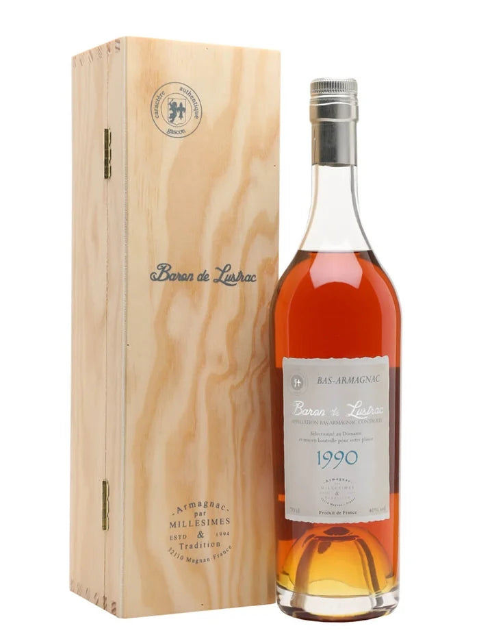 1990 Baron de Lustrac Armagnac | 700ML at CaskCartel.com