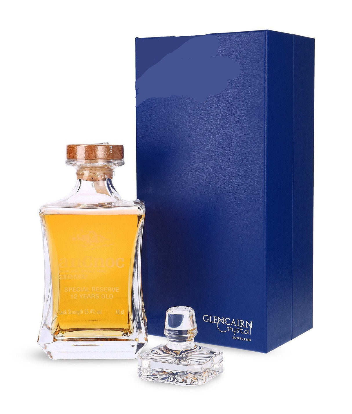 AnCnoc Special Reserve 12 Year Old (Glencairn Crystal Decanter) Scotch Whisky | 700ML at CaskCartel.com