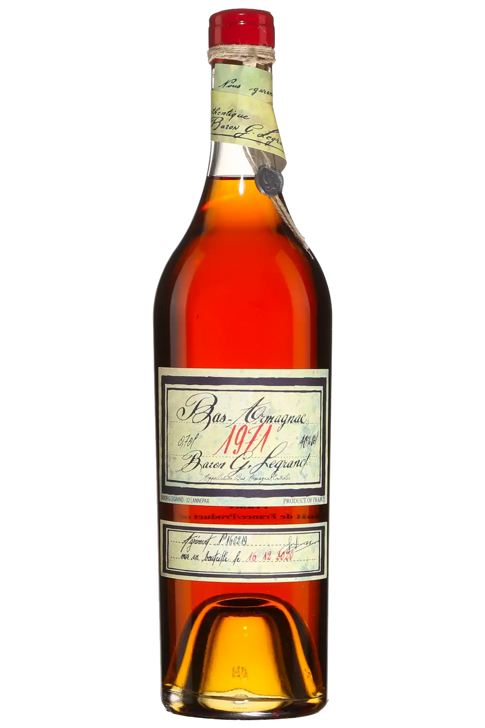 Baron Gaston Legrand 1974 Armagnac | 700ML at CaskCartel.com