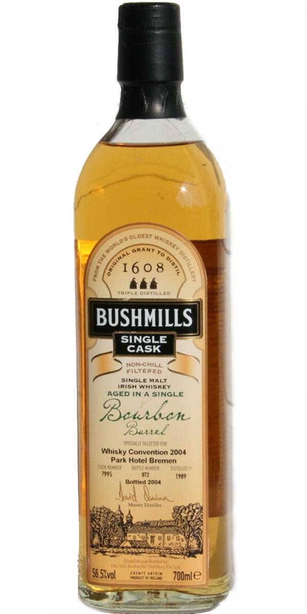 Bushmills Bourbon Barrel (D.1989, B.2004) For Whisky Convention 2004 Irish Whiskey | 700ML at CaskCartel.com