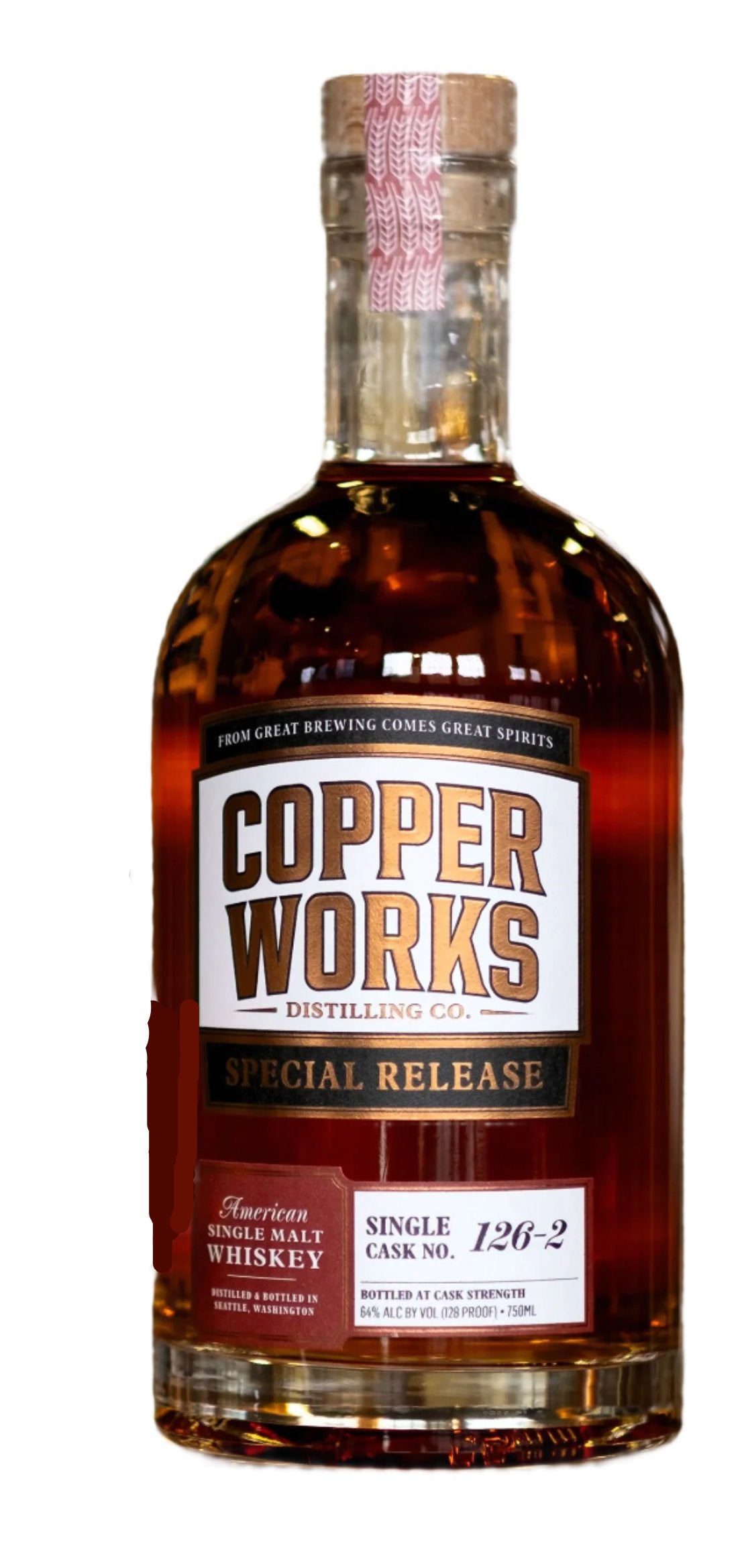 Copperworks Release 126-2 American Single Malt Whiskey at CaskCartel.com