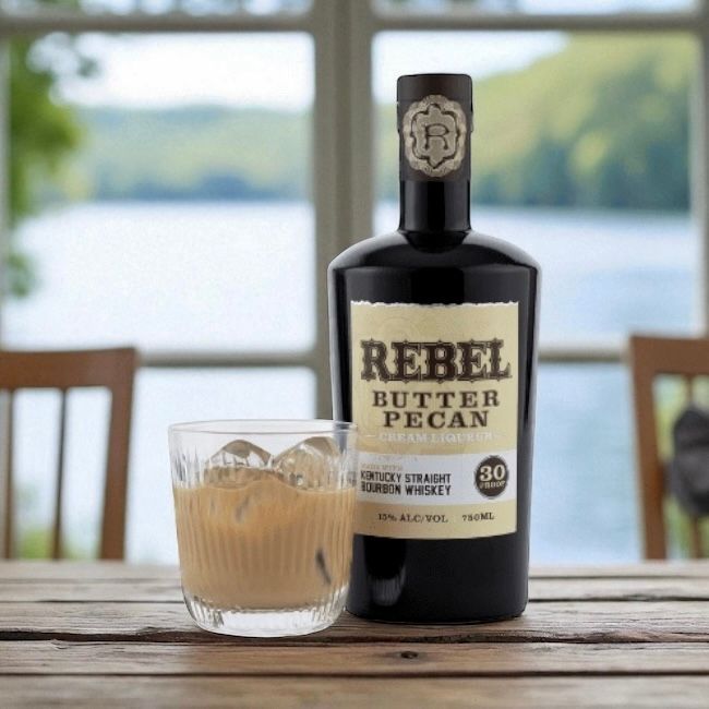 Rebel | Butter Pecan Cream Liqueur | Kentucky Straight Bourbon Whiskey at CaskCartel.com 2