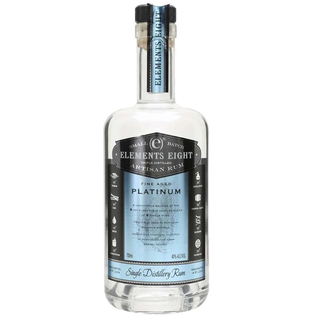 Elements 8 Platinum St Lucian Rum | 700ML at CaskCartel.com