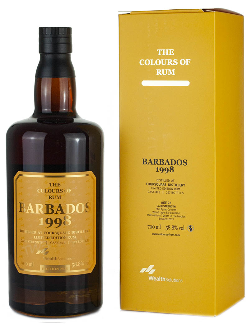 Foursquare Barbados 1998, 22 Year Old The Colours Of Limited Edition No. 8 Rum | 700ML at CaskCartel.com