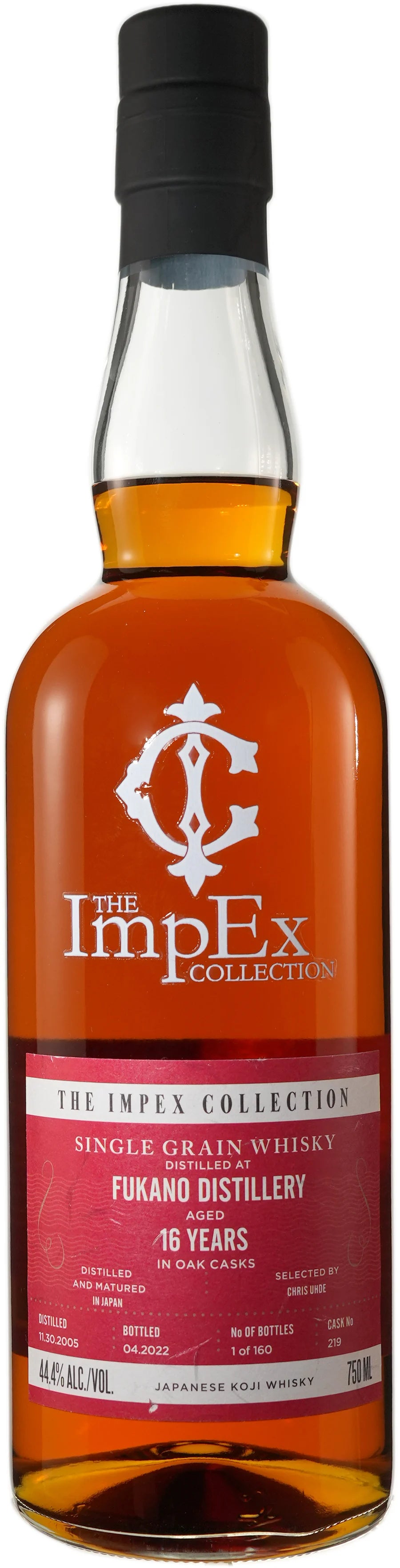 Fukano 2005 The ImpEx Collection 16 Year Old Single Grain Whisky at CaskCartel.com