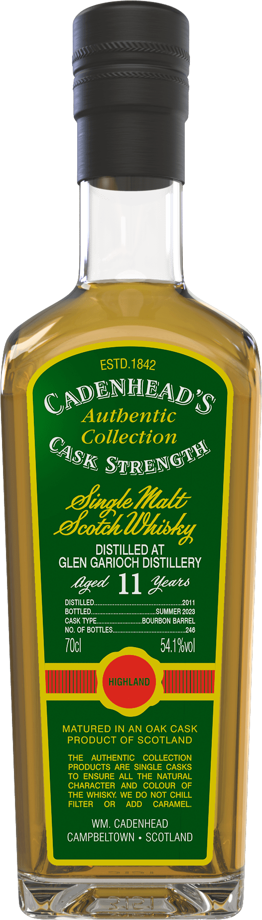 Glen Garioch 2011 (Cadenhead's) 11 Year Old Authentic Collection Scotch Whisky | 700ML at CaskCartel.com
