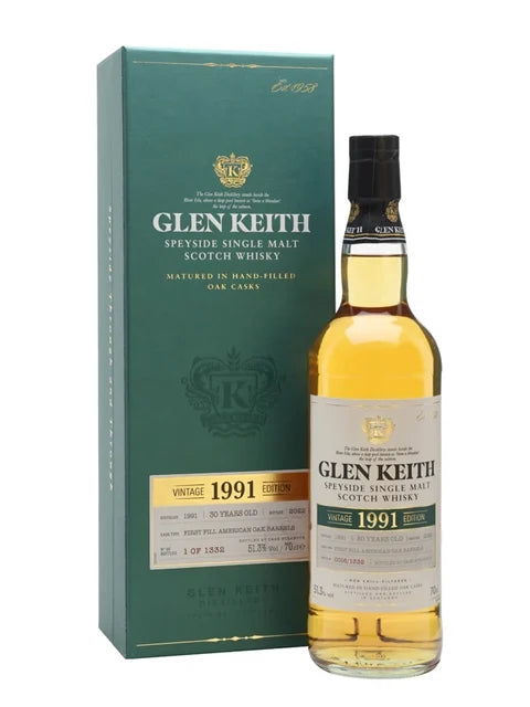 Glen Keith 1991 Vintage Edition (30 Year Old) Single Malt Whisky | 700ML at CaskCartel.com