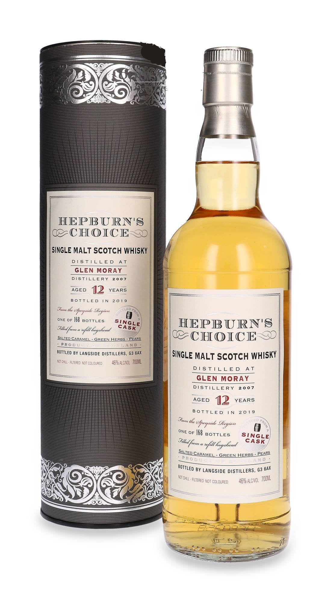 Glen Moray 12 Year Old (D.2007, B.2019) Hepburn's Choice Scotch Whisky | 700ML at CaskCartel.com