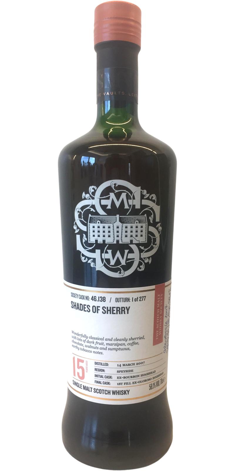 Glenlossie 2007 (The Scotch Malt Whisky Society) 46.138 Shades of sherry (15 Year Old) | 700ML at CaskCartel.com