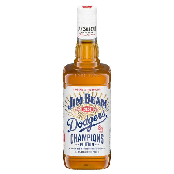Jim Beam Dodgers Champions Edition 2024 Straight Bourbon Whiskey at CaskCartel.com