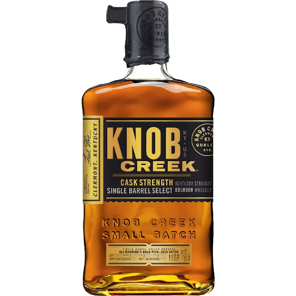 Knob Creek "Eli Manning's Bold Pick: 2026 Batch" Cask Strength Single Barrel Kentucky Straight Bourbon Whiskey at CaskCartel.com