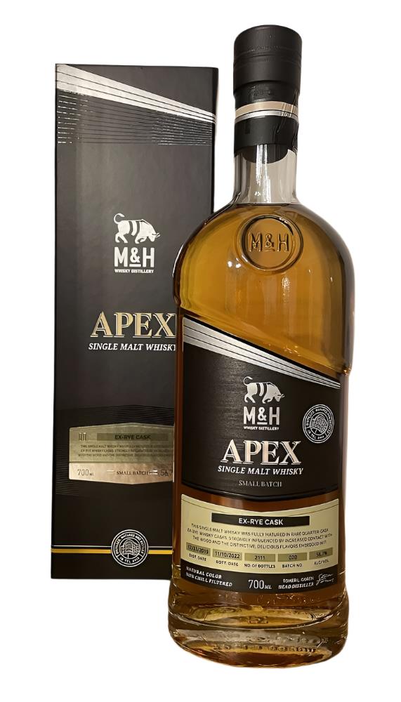 M&H 2019 - APEX Ex-Rye Cask Single Malt Whisky | 700ML at CaskCartel.om