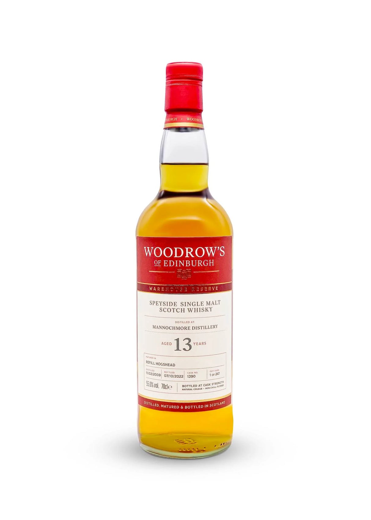 Mannochmore 2009 Woodrow's of Edinburgh Warehouse Reserve (13 Year Old) Single Malt Whisky | 700ML at CaskCartel.com