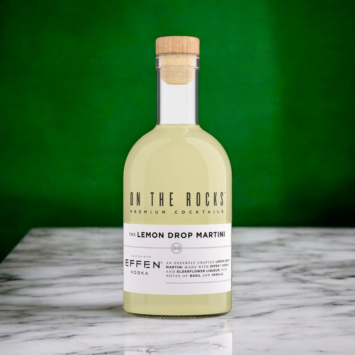On The Rocks & Effen Vodka | The Lemon Drop Martini | 375ML at CaskCartel.com