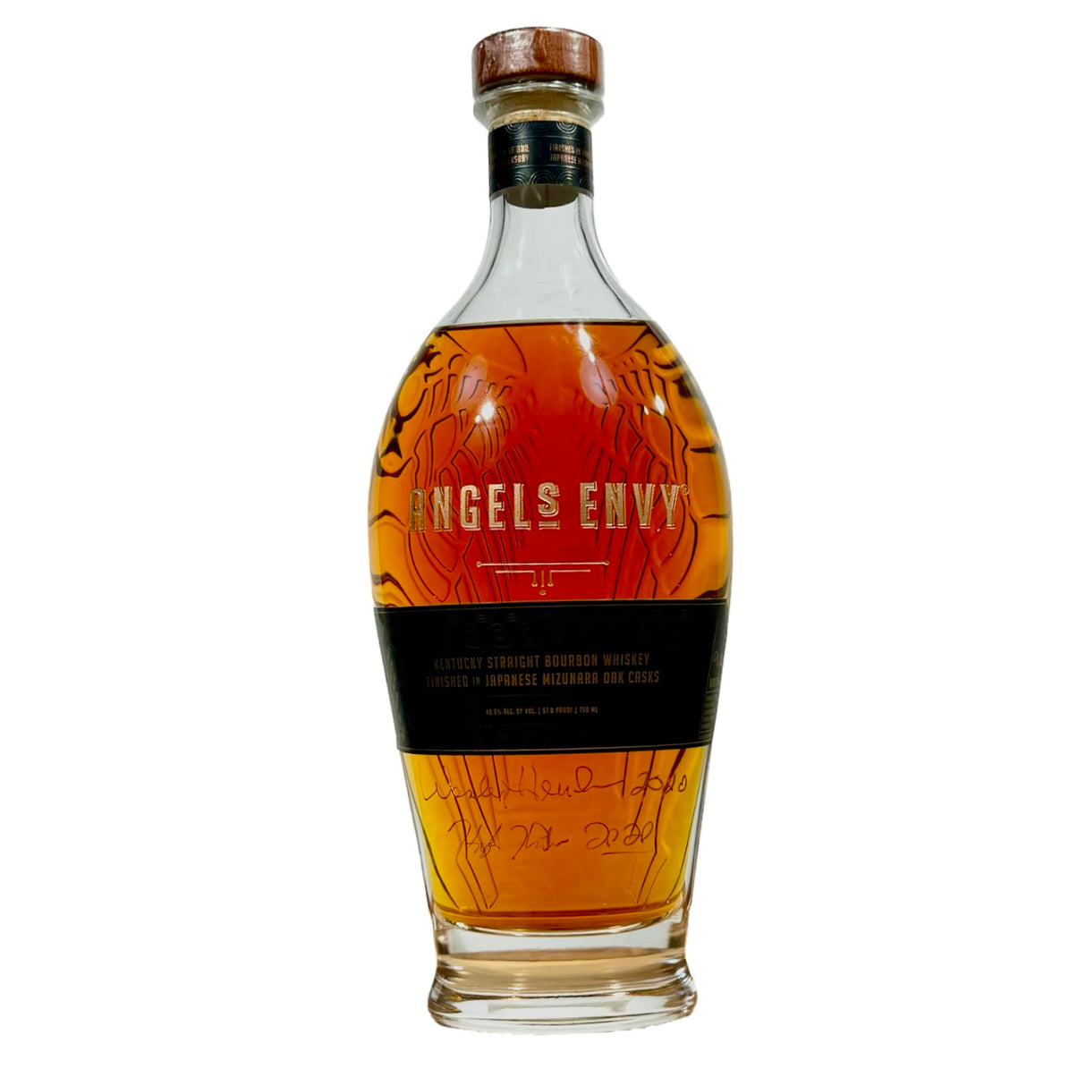 Angel’s Envy 10th Anniversary Rare Mizunara Oak | Signed by Kyle & Wesley Henderson | Collectors Bottle at CaskCartel.com