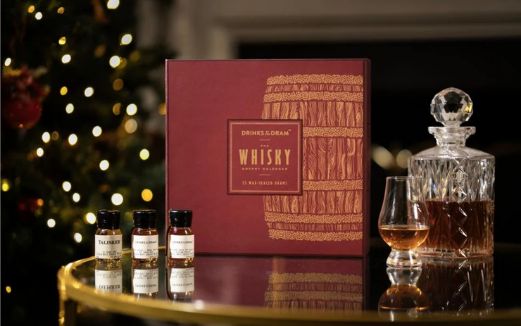 The Whiskey Holiday PREMIUM EDITION Advent Calendar 2024 (24 Mini Bottles) | by Drinks By The Dram at CaskCartel.com 2