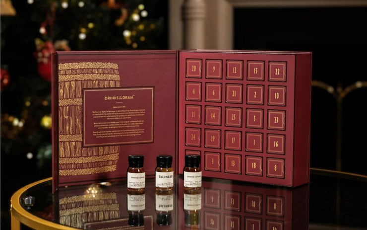 The Whiskey Holiday PREMIUM EDITION Advent Calendar 2024 (24 Mini Bottles) | by Drinks By The Dram at CaskCartel.com 3