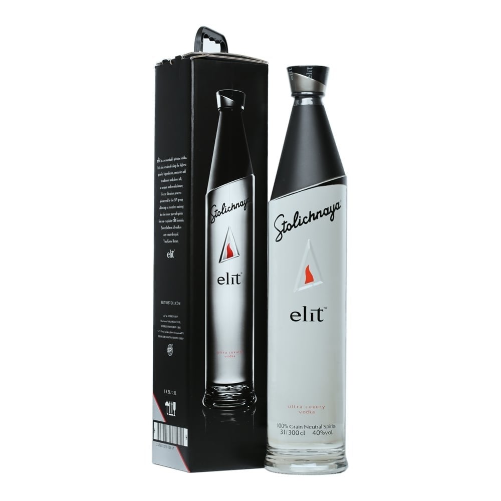 Stolichnaya Elit Plain Vodka | 3L at CaskCartel.com