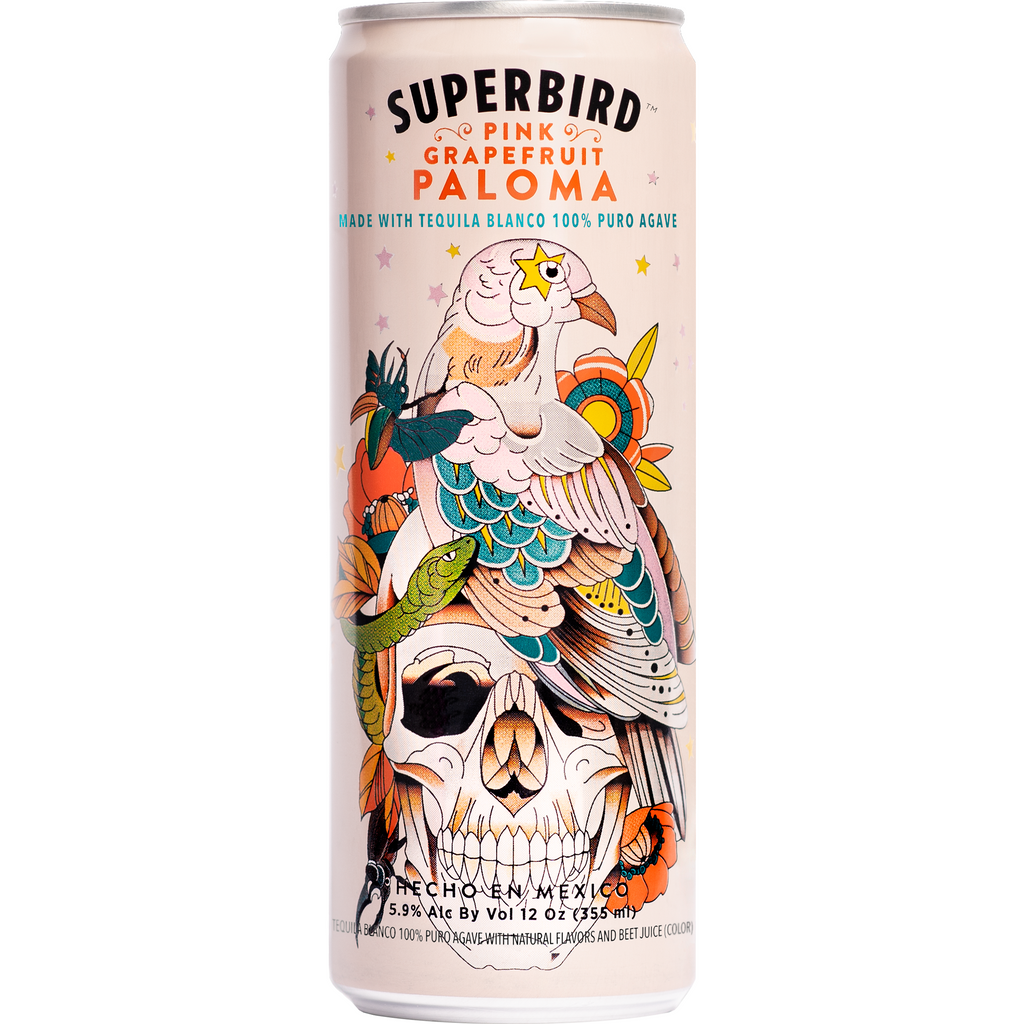 Super Bird Paloma Pink Grapefruit Cocktail | 4*355ML at CaskCartel.com