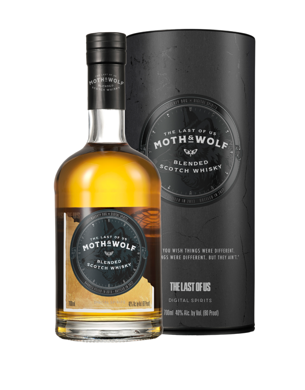 The Last of Us Digital Spirits Moth and Wolf Scotch Whisky | 700ML at CaskCartel.com