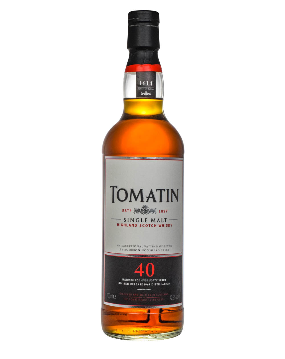 Tomatin 40 Year Old Limited Release 1967 Single Malt Scotch Whisky | 700ML at CaskCar
tel.com