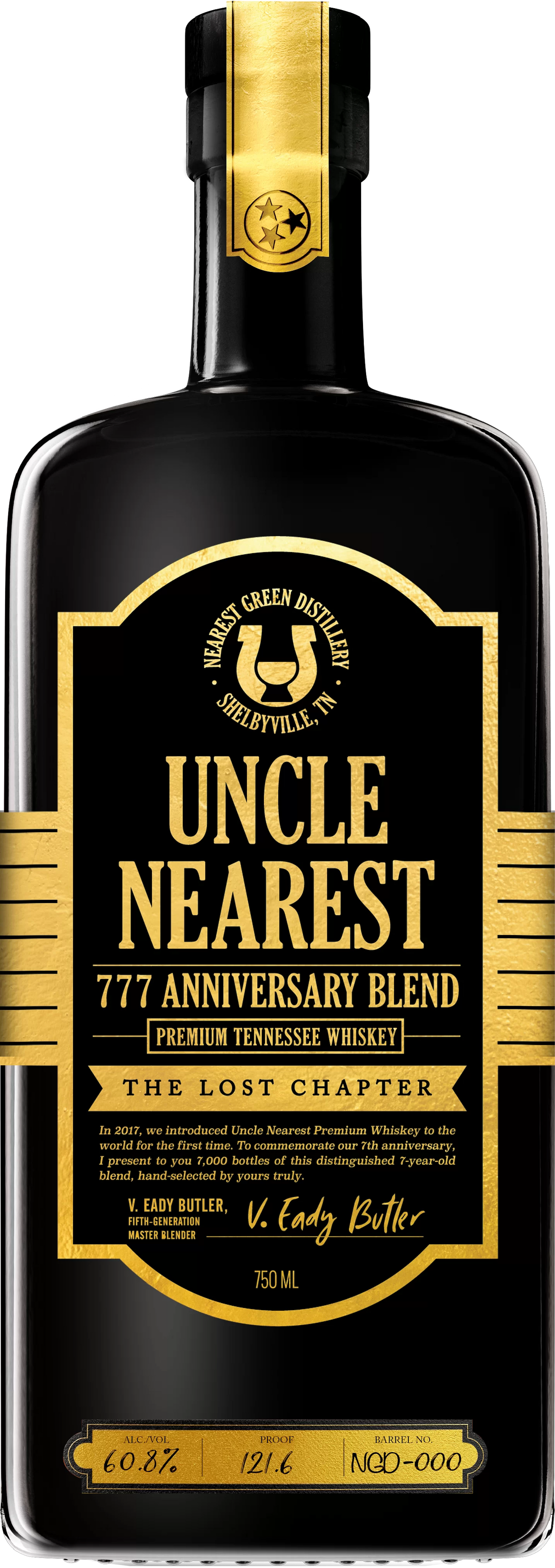 Uncle Nearest 777 Anniversary Blend The Lost Chapter Tennessee Whiskey at CaskCartel.com