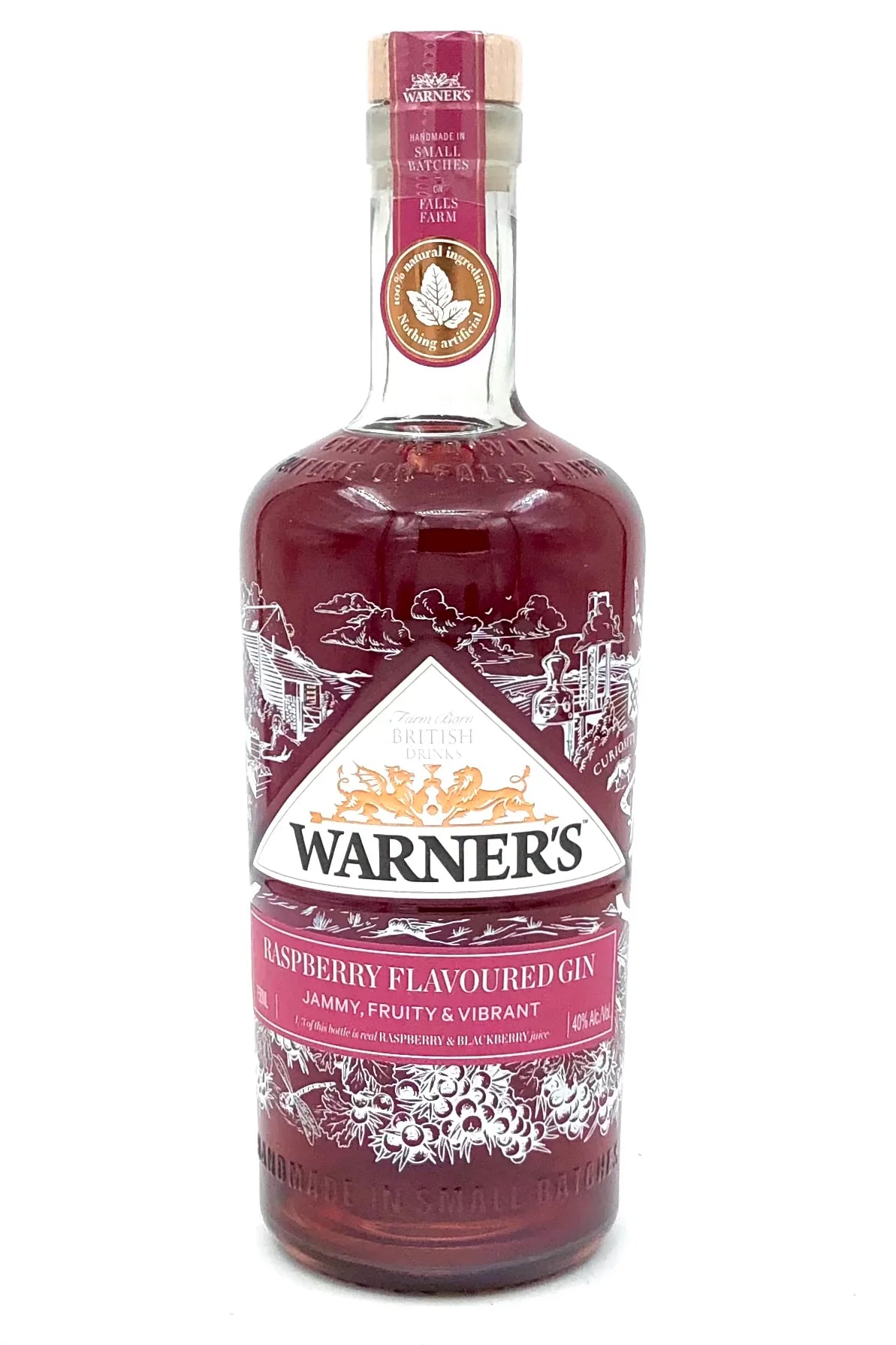 Warner's Raspberry Flavoured Gin | 700ML at CaskCartel.com