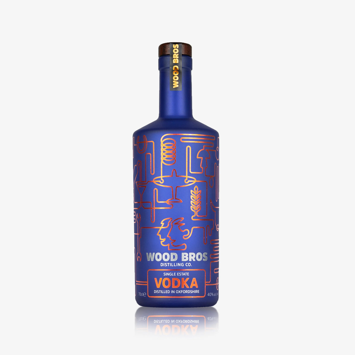 Wood Brothers Single Estate Plain Vodka | 700ML at CaskCartel.com