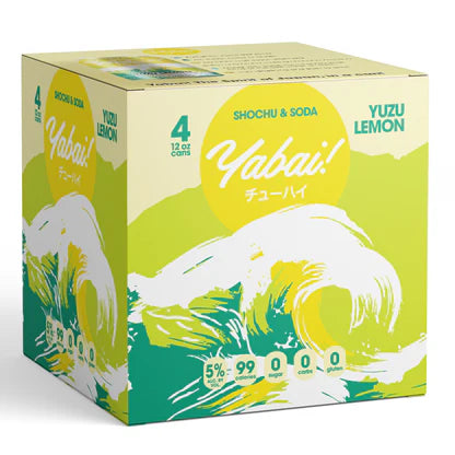 Yabai! Yuzu Lemon Shochu and Soda | (4)*355ML t CaskCartel.com