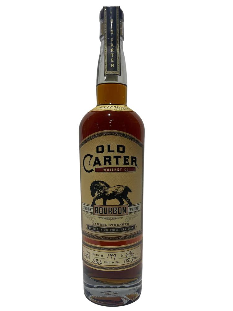 Old Carter Very Small Batch 1-TN Barrel strength Straight Bourbon 117.2 Proof Bottle 199 of 696 at CaskCartel.com