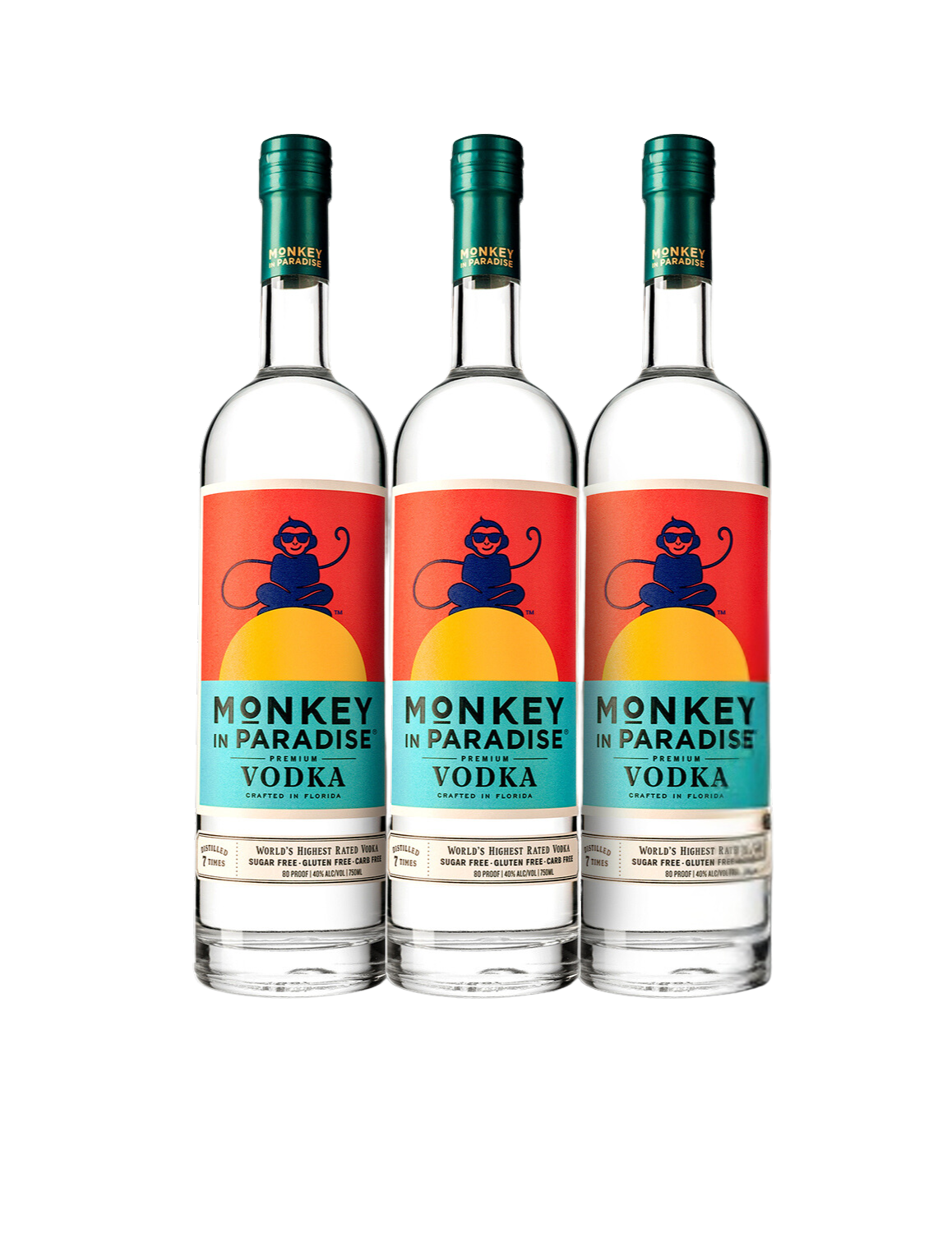 Monkey In Paradise Vodka (3) Pack Bundle at CaskCartel.com