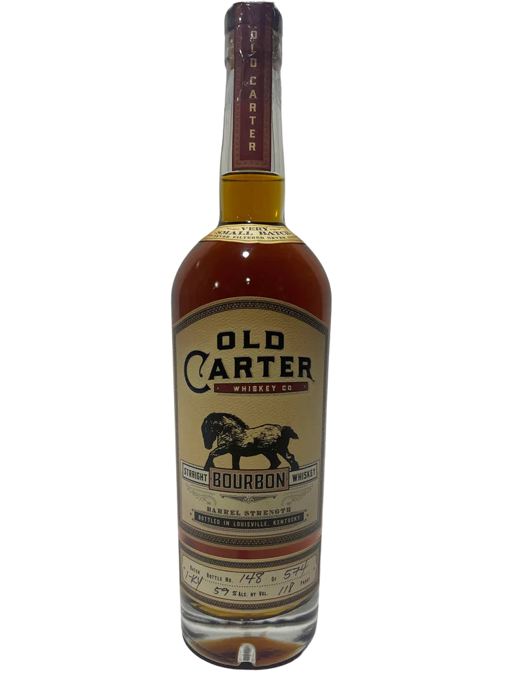 Old Carter Very Small Batch 1-KY Barrel strength Straight Bourbon 118 Proof Bottle 148 of 574 at CaskCartel.com